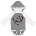 thumbnail image 3 of Inktastic I Love My Uncle in Black Chalk Heart Boys or Girls Long Sleeve Baby Bodysuit, 3 of 5