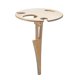 thumbnail image 1 of Mesa de vino al aire libre con mini picnic de madera con tapa redonda plegable, 1 of 3