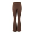 thumbnail image 5 of Yoga Pants Women Tooling Wind Peach Pocket Polyester Sports Quick Drying Abdomen Women's Athletic Leggings Brown S, 5 of 5
