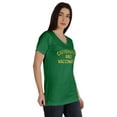 thumbnail image 2 of Inkmeso Caffeinated & Vaccinated Funny Pro-Vaccine Womens Top Cotton T-shirt, 2 of 9