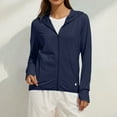 thumbnail image 2 of Baberdicy Dark Blue Women's Ice And Sun Protective Jacket Light And Breathable Cycling Jacket, L, 2 of 5