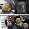 thumbnail image 4 of Uorisanigo Forest Sloth 18 PCS Car Accessories, Universal Auto Seat Protector Seat Belt Strap Covers Steering Wheel Cover Armrest Cover Pads Cup Holders Handbrake Shift Knob Headrest Cushion Keychain, 4 of 7