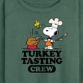 thumbnail image 3 of Peanuts - Turkey Tasting Crew - Women's Lightweight French Terry Long Sleeve Shirt, 3 of 6