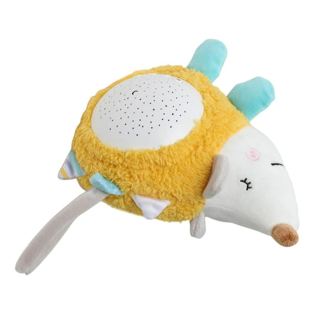Noche luz estrella proyector juguetes de peluche cama de bebé peluche Animal juguetes niños dormir juguete suave Erizo