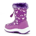 thumbnail image 3 of Nova Mountain Boys Girls Little Kids Winter Snow Boots NF-NFWB103-PurpleUnicorn-7, 3 of 6