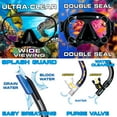 thumbnail image 4 of Reef Tourer Adult Single-Window Mask & Snorkel Combo Set, Lavender, 4 of 8
