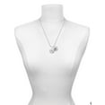 thumbnail image 3 of Delight Jewelry Domed Real Heroes Teach Silvertone Script Initial Disc - W - Charm Necklace, 20"+3", 3 of 4