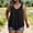 Black, variant on Wovilon Women's Plus Size V Neck Sleeveless Tank Top with Pleated Front, Loose Fit Flowy Summer Camisole, Casual Solid Color Blouse for Daily Wear and Vacation
