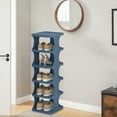 thumbnail image 4 of NWOKYZGH 6-Tier Corner Shoe Rack Organizer,Free Standing Shoe Rack for Small Space Closet, Entryway, Narrow Vertical Shoe Slots Organizer for Small Space, Stackable, 4 of 6