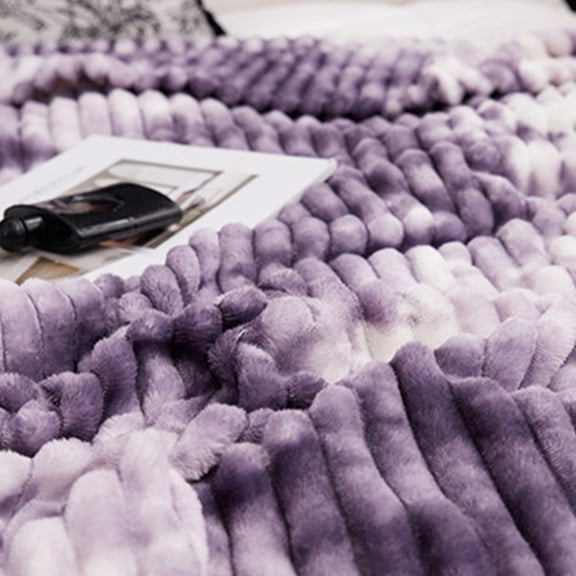Specollect Comfortable Super Soft Flannel Fleece Throw Blanket, Lightweight Cozy Warm Leaves Textured Plush Blanket for Bed Couch Sofa Office Conditioner Blanket