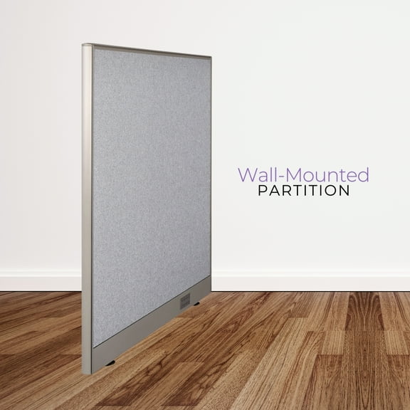 GOF Wall Mounted Office Partition, Privacy Screen, Room Divider (36"W x 72"H)