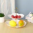 thumbnail image 5 of 2-layer Cupcake Rack Decorative Trays Dessert Tower Tray For Parties Tea Parties Weddings Dessert Table Decoration Living Room Dried Fruit Platter, 5 of 7