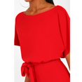 thumbnail image 5 of Drovellove Women's Sleeveless Jumpsuit with Belt - Straight Leg Romper for Summer Nights, Clubwear, or Beach Vacation, 5 of 9