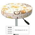 thumbnail image 4 of Lsque Cute Bee Gnome Round Bar chair cushion covers Velvet Fabric Premium Comfort Protects from Scratches and Stains for 14-17 Inch Chair- 13 inch, 4 of 7