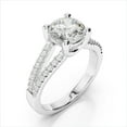 thumbnail image 4 of 2.32 Ct Round Diamond Wedding Rings for her Solid 950 Platinum, 4 of 8