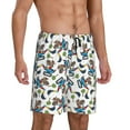 thumbnail image 2 of Kdxio Funny Excavator Print Mens Sleep Shorts Bottoms Soft Comfy Pajama Wear Pants with Drawstring Pockets, 2 of 7