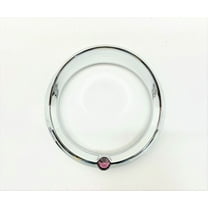 Chrome Visor Bezel W/Purple Crystal For 2006  Peterbilt 379, 389, 388, 387, 386