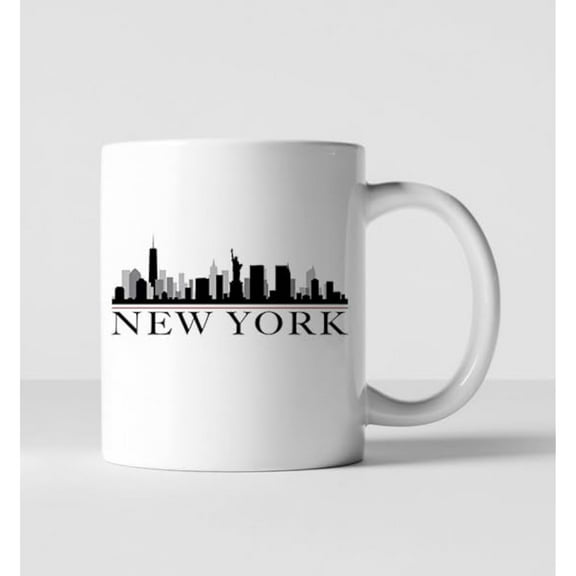 New york Coffee Cup - 11oz, Medium, White