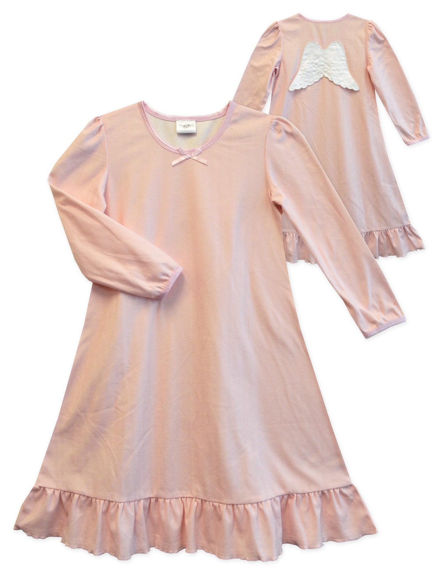 pink long sleeve nightgown