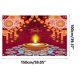 thumbnail image 1 of Feliz Festival de las Luces de Diwali, decoraciones de Diwali, suministros para fiestas, fondo de Deepavali para fotos, 1 of 1