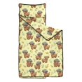 thumbnail image 2 of Highland Cow and Hat Print Teens Toddler Nap Mat with Pillow, Sleeping Mat Bag for Preschool Daycare 50"x20", 2 of 6