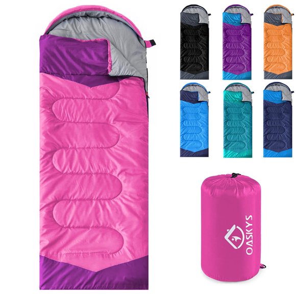Saco de dormir Oaskys para 3 estaciones, clima cálido y frío de 10 a 20 °C