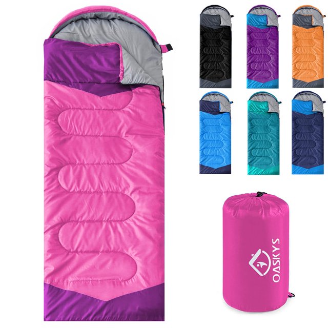 Saco de dormir Oaskys para 3 estaciones, clima cálido y frío de 10 a 20 °C