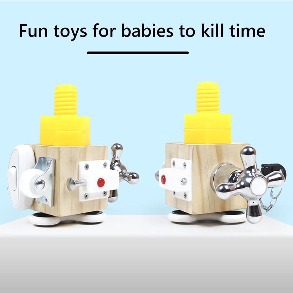 Montessori Busy Block  6-In-1 Baby Early Educational Sensory Toys Random 