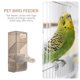 thumbnail image 5 of Comedero para loros, jaula para pájaros, contenedor de comida, tazón de alimentación para loros, suministros para pájaros, 5 of 5