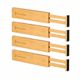 thumbnail image 6 of Swayvoo Expandable Bamboo Drawer Dividers – 4-Pack Adjustable Drawer Organizer Separators for Kitchen, Bedroom, Bathroom, Cabinet, Office & Dresser Storage (17–22", Natural), 6 of 7
