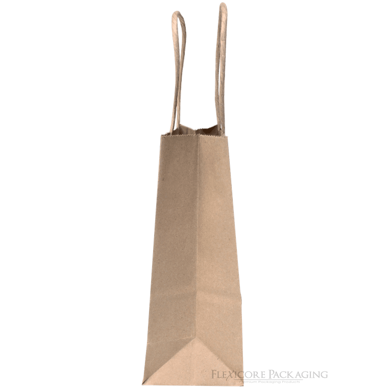 PAPER BAGとPAPER ３個 White Paper Shopping Bags - 5 1/4 x 3 1/4 x 8 1/4