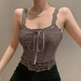 thumbnail image 3 of Mittory Lace Tank Tops for Women Sexy Going Out Mesh Corset Top Date Night Party Club Outfits, 3 of 5