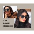 thumbnail image 3 of Gafas de sol con forma de ojo de gato y estrellas de cristal brillante vintage para mujer, gafas de sol con purpurina novedosa, 3 of 5