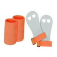 thumbnail image 2 of amleso Kids Gymnastic Hand Grips Gloves Wrist Support Sports Accessories Gymnastics Gear , Orange S, 2 of 9