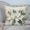 thumbnail image 4 of Vintage Floral Spring 26x26 Pillow Covers Set of 2, Rustic Botanical White Flowers Throw Pillow Covers Decorative Couch Cushion Case, Microfiber Square Pillowcases for Bedroom Car Living Room, 4 of 7