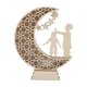 thumbnail image 2 of Estatua de madera Eid Sign Decoración de mesa ahuecada Adorno islámico musulmán Moon Star Artesanías Eid Mubarak Decoración Moon Night Light para Estilo A Macarena Artesanía de Eid Mubarak, 2 of 8
