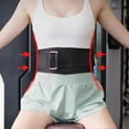 thumbnail image 5 of Weight Lifting Belt with Fastener Tape Adjustable Lightweight Self-Locking Powerlifting Belt Workout Fitness Waist Belt KAESI, 5 of 5