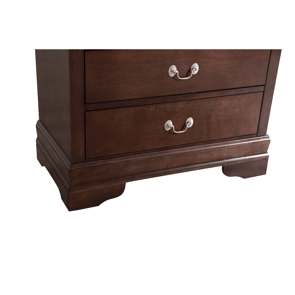 Glory Furniture Louis Phillipe Chest in Cappuccino Color