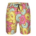 thumbnail image 4 of Kdxio Donut and Blue Pattern Mens Casual Shorts - Drawstring Summer Beach Sports Shorts for Men, 4 of 9