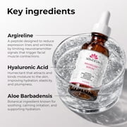 Skin Deva Argireline Peptide Serum with Hyaluronic Acid for Hydration & Smoother-Looking Skin, Lightweight Facial Serum, 1 fl oz