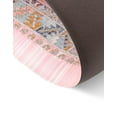 thumbnail image 5 of Unique Loom Comfort Mat Collection - Whitney (2'  x 5' Rectangle Rose Pink/Black), 5 of 5