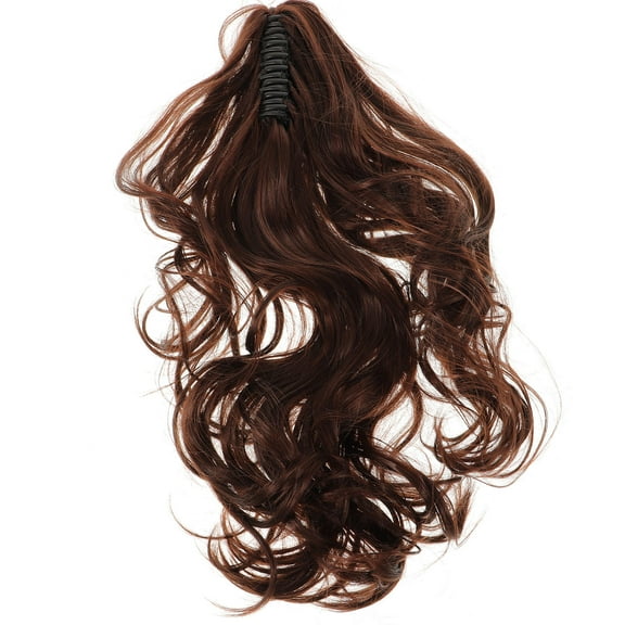 SEWCHICS Black Synthetic Ponytail Wig with Clip and Adjustable Drawstring for Comfortable on All Sizes