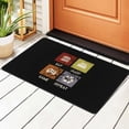 thumbnail image 3 of XMXT Non-Slip Area Rug, Game Slogan Icon Print Polyester Rugs for Living Room, 72 x 48 inches Black, 3 of 9