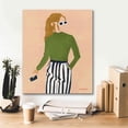 thumbnail image 5 of Epic Graffiti 'Green Mockneck' by Megan Galante, Giclee Canvas Wall Art, 20"x24", 5 of 8