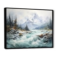 thumbnail image 2 of Designart "Canada Misty Mountain III" Landscapes Floater Framed Wall Art Print, 2 of 7