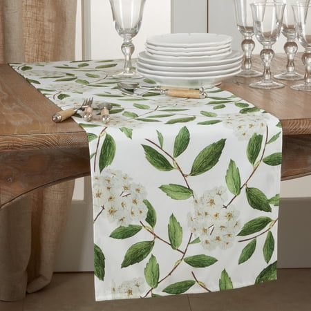 Saro Lifestyle Floral Table Runner