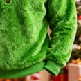 thumbnail image 4 of Hrsba Men's Quarter Zip Sweatshirt,Solid Color Fuzzy Fabric Long Sleeve Turn Down Collar Half Zip Pullover Casual Sweatshirts for Men, 4 of 5