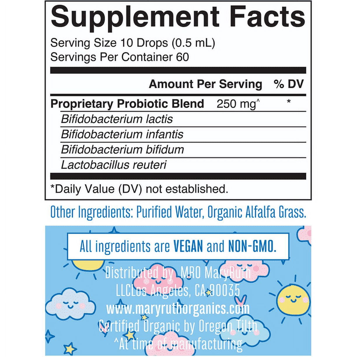 MaryRuth's Infant Probiotic Liquid Drops, Organic, 1 fl oz