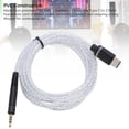 thumbnail image 4 of Cable de Auriculares USB C A 2.5 mm, Tipo C A 2.5 mm de cable de Sonido Sun Sonido Conectores de Cobre Con Plato -sid Sonido Cable de Oro de 4.9 Pies Núcle de Alambre PLETADO, 4 of 7