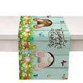 thumbnail image 1 of asddcavvf Easter Egg Bunny Table Runner Kitchen Table Decoration Table Cloth Pad Coffee Table Cloth Holiday Banquet Living Room Table Cloth (10), 1 of 7